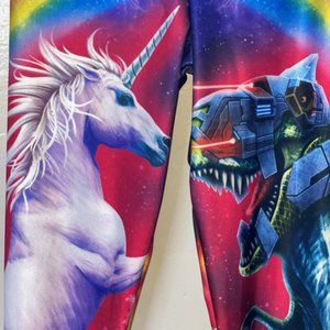 BlackMilk Unicorn X T-Rex Leggings size S